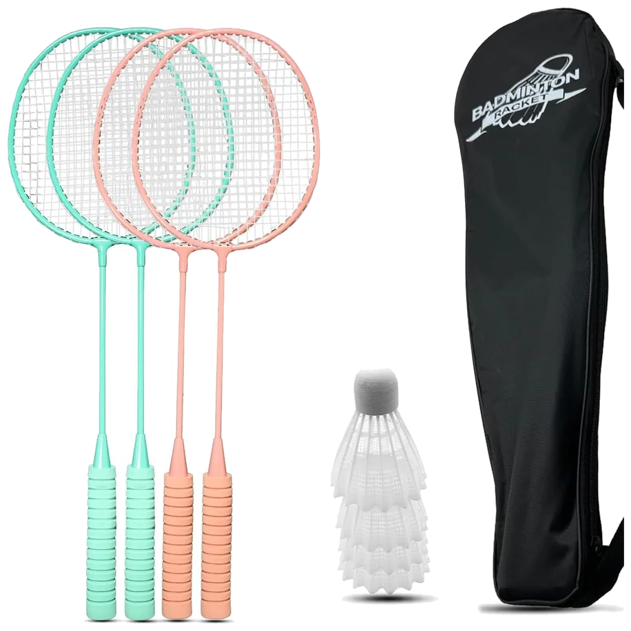 ست چهار عددی راکت بدمینتون تی‌ان‌تایال با ۳ توپ و ساک - TNTAIAHL Set of 4