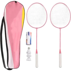 ست دو نفرهٔ راکت بدمینتون تریسار با ۳ توپ نایلونی و ساک - Trisar 2 Player Set