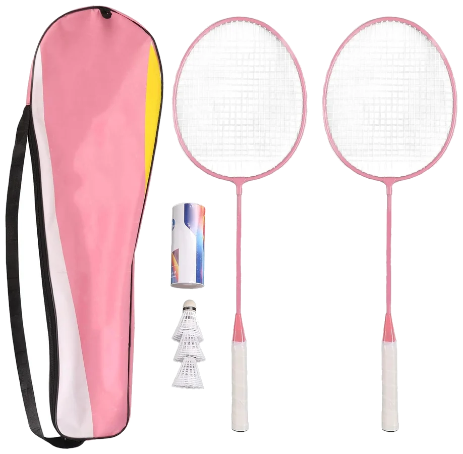 ست دو نفرهٔ راکت بدمینتون تریسار با ۳ توپ نایلونی و ساک - Trisar 2 Player Set