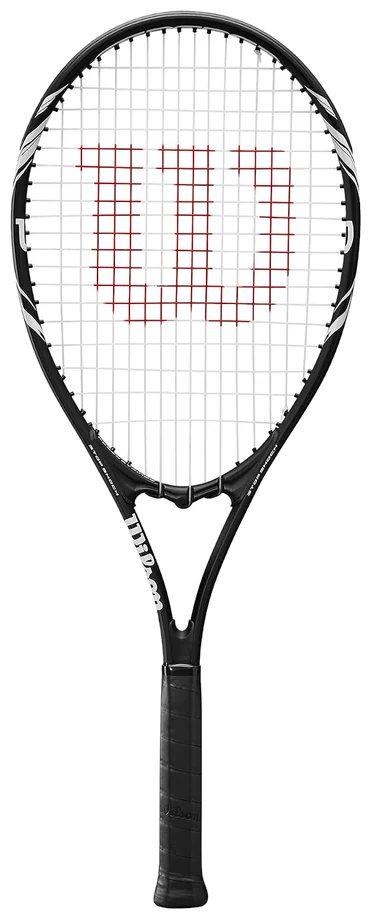 راکت تنیس بزرگسال ویلسون فدرر مشکی سفید - Wilson Federer Adult Racket Only