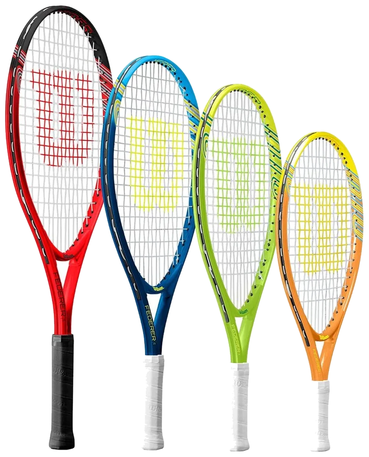 راکت تنیس کودکان ویلسون فدرر جونیور ۲۳ اینچ با ۳ توپ - Wilson Federer Junior 23