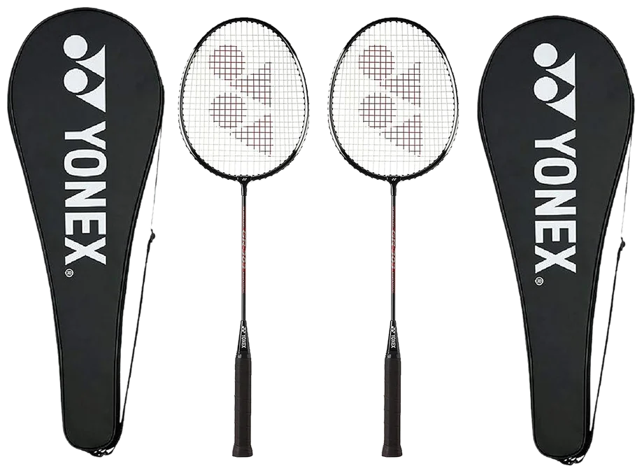 ست دو عددی راکت بدمینتون یونکس GR 303 کمبو مشکی با کاور - Yonex GR 303 Combo Set of 2