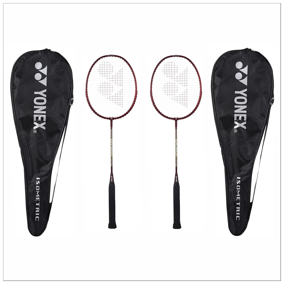 ست دو عددی راکت بدمینتون یونکس GR 303I قرمز تیره ساخت هند - Yonex GR 303i Set of 2