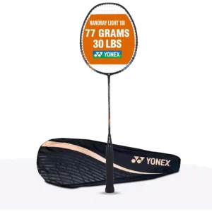 راکت بدمینتون یونکس نانوری ۱۰F هایفلکس زهکشیشده مشکی - Yonex Nanoray 10F