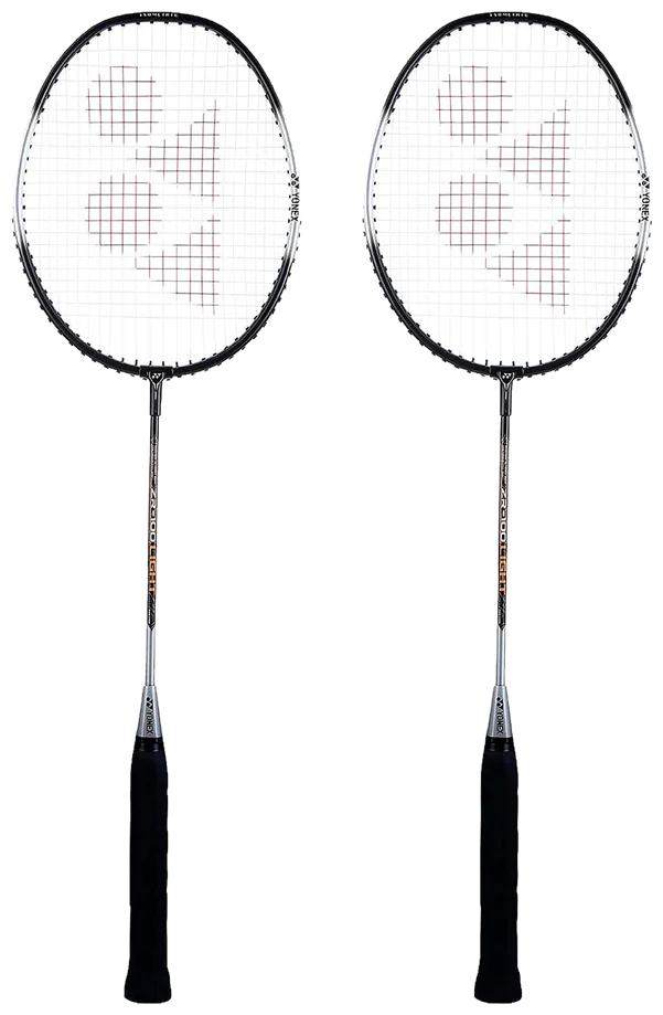 ست دو عددی راکت بدمینتون یونکس ZR 100 لایت مشکی با کاور - Yonex ZR 100 Light Black Set of 2