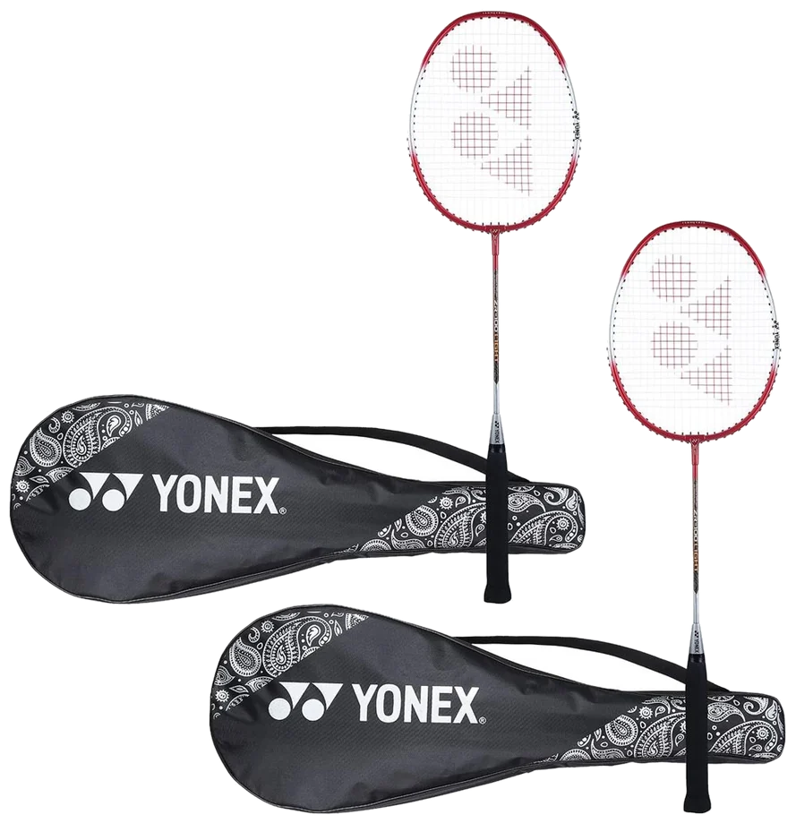 ست دو عددی راکت بدمینتون یونکس ZR 100 لایت قرمز با کاور - Yonex ZR 100 Light Red Pair