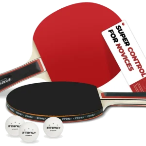 ست دو عددی راکت پینگ‌پنگ زتنلی با رابر چسبنده و کیف - ZTTENLLY 2 Player Set